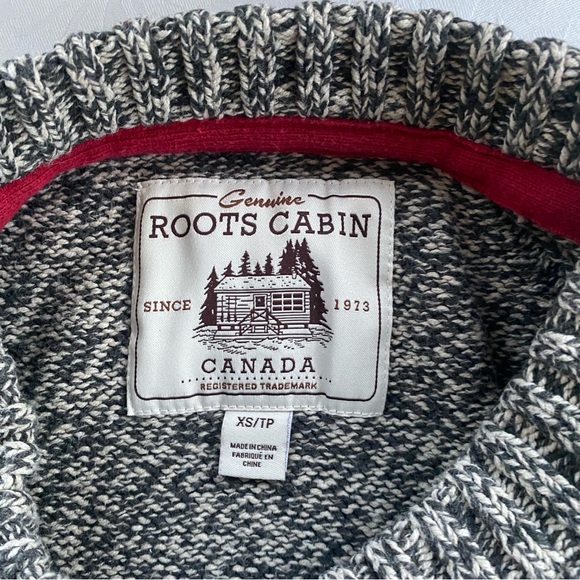 Roots Cabin Work Sock Pattern Sweater Dress Size XS - Picture 4 of 9